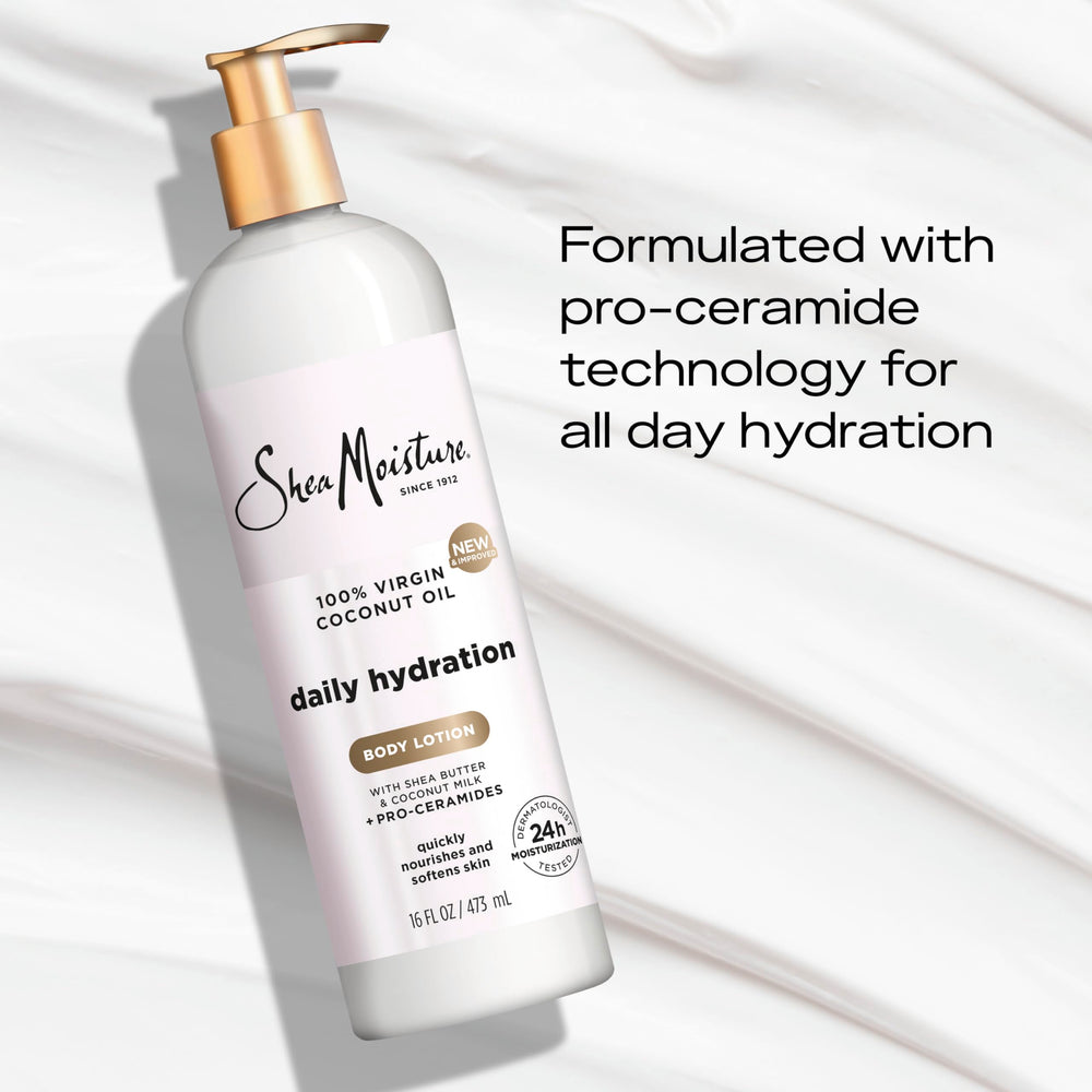 SheaMoisture Daily Hydration, fórmula con coco y karité, nutre sin sensación grasa