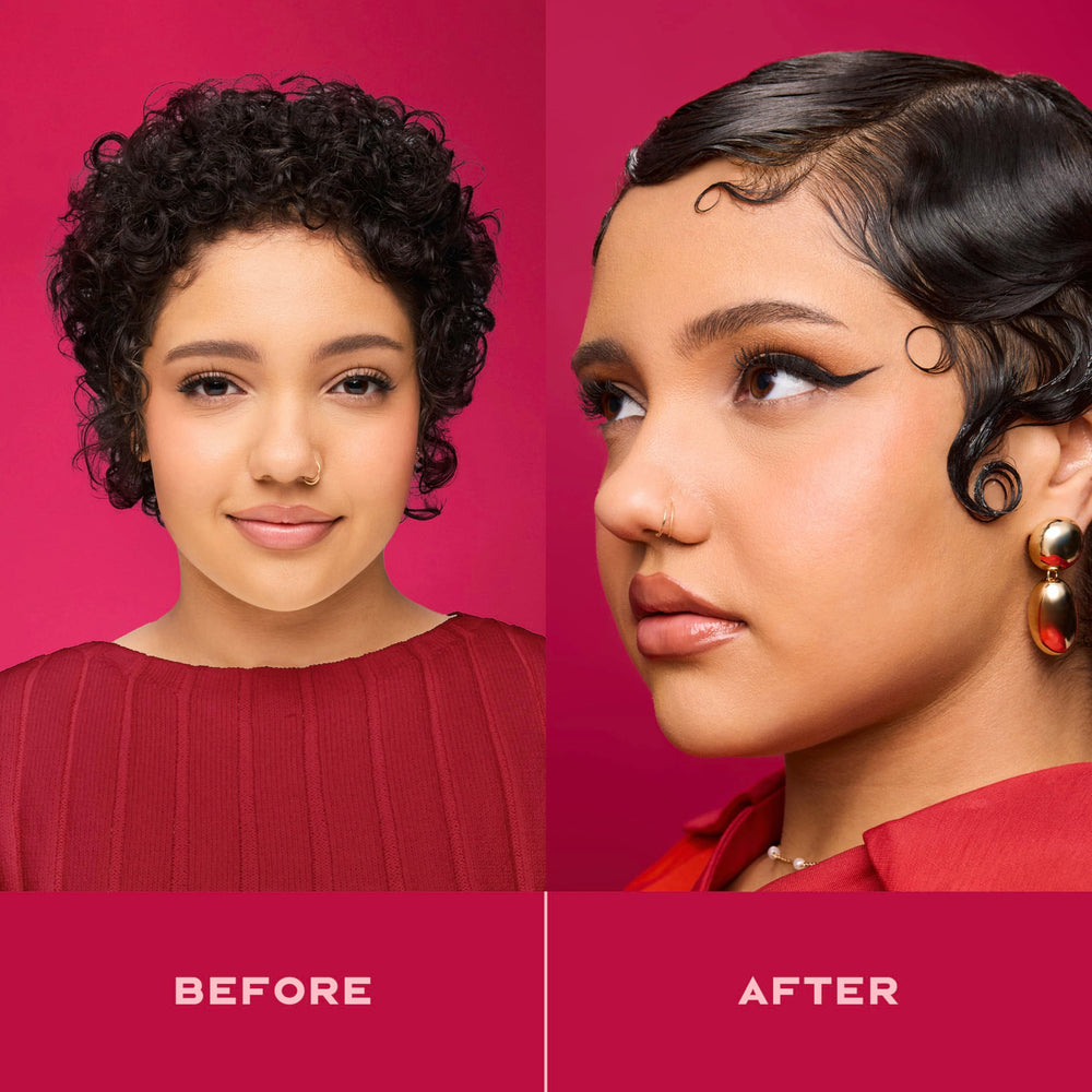 SheaMoisture Wrap & Set Mousse, ideal para roller sets para peinados duraderos.