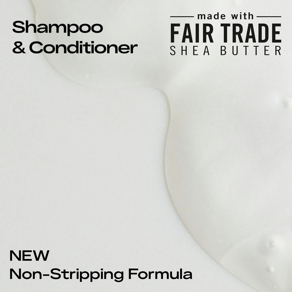 Sheamoisture Shampoo foam close-up indicating creamy lather and gentle cleansing