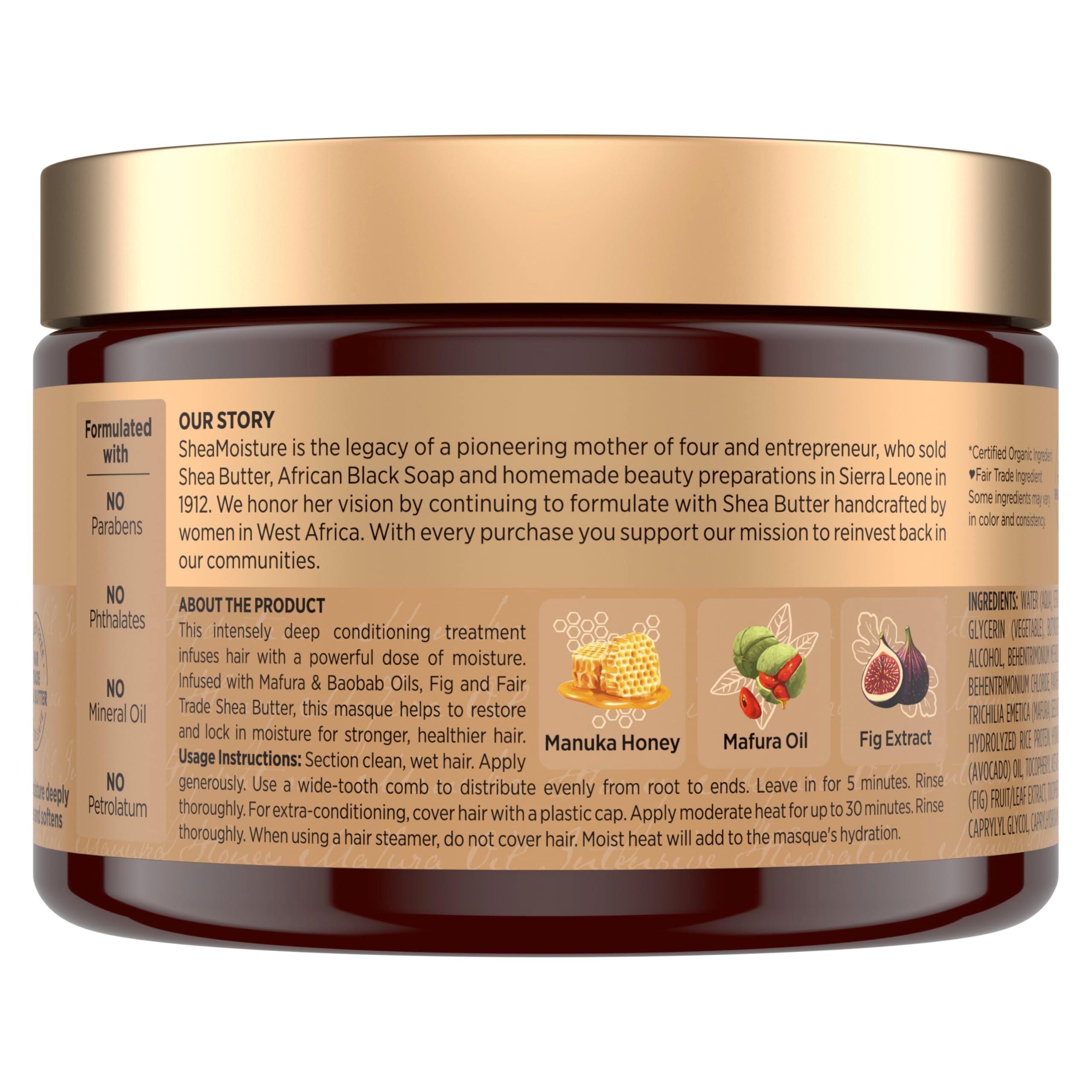 SheaMoisture Mascarilla Acondicionamiento Profundo Cabello Dañado: textura nutritiva