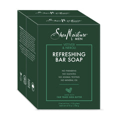 SheaMoisture Men Vetiver Neroli bar soap for daily grooming and a refreshing scent
