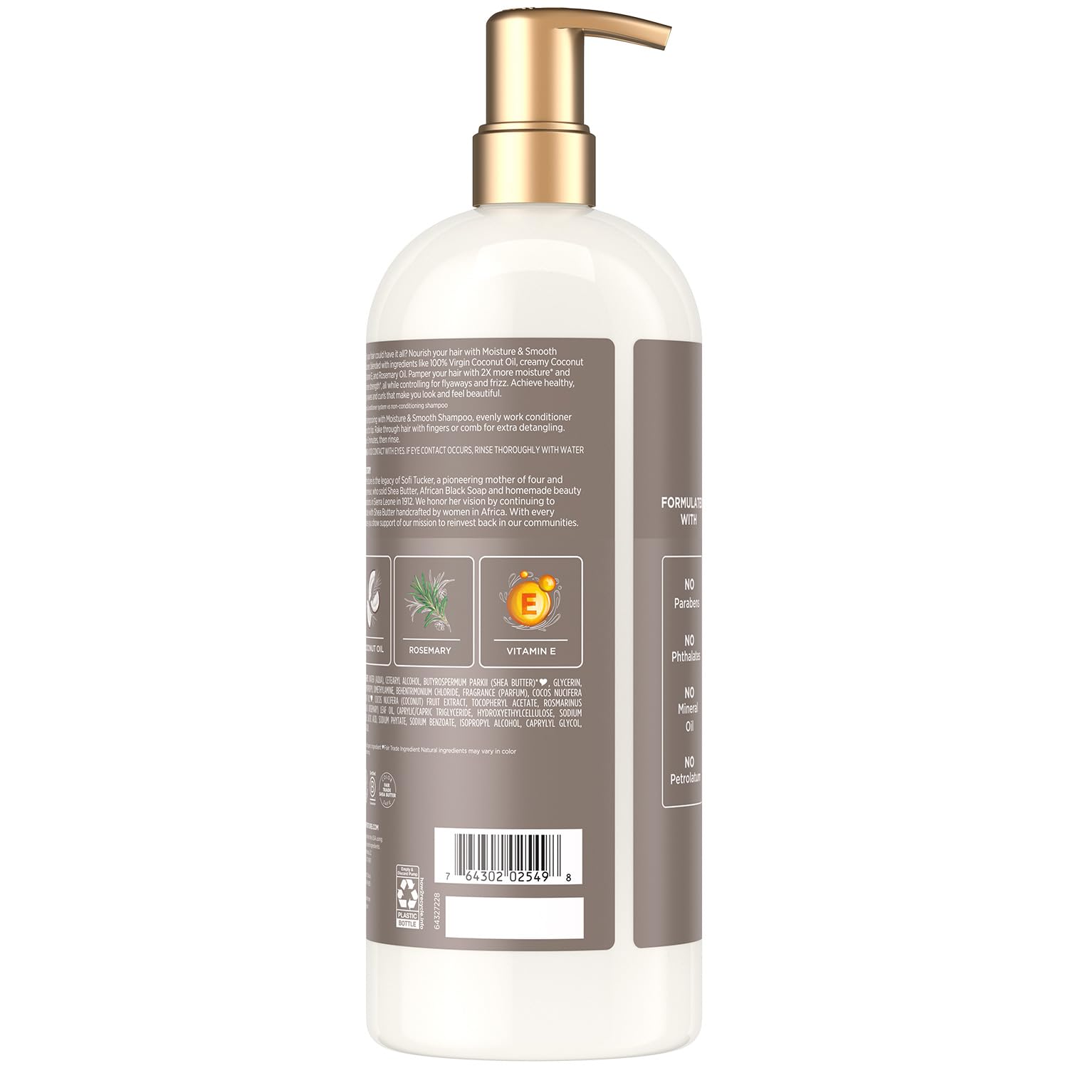 SheaMoisture Moisture & Smooth conditioner with coconut-vanilla scent nourishes waves.