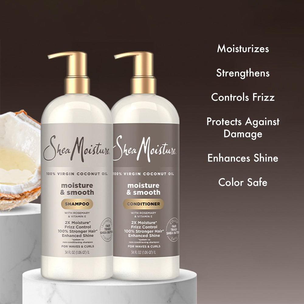 Waves and curls show healthy bounce after using Moisture & Smooth.