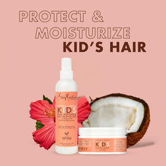 SheaMoisture Kids: aplicación de crema coco hibisco ayuda a definir rizos.