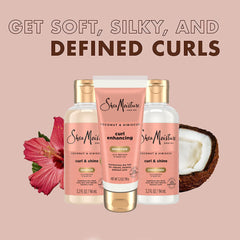 Set de viaje SheaMoisture para cabello Coco Hibisco, cuidado portátil y completo.