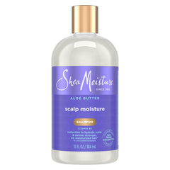 SheaMoisture Shampoo Cuero Cabelludo Aloe Manteca: hidratación suave para cuero cabelludo sensible.
