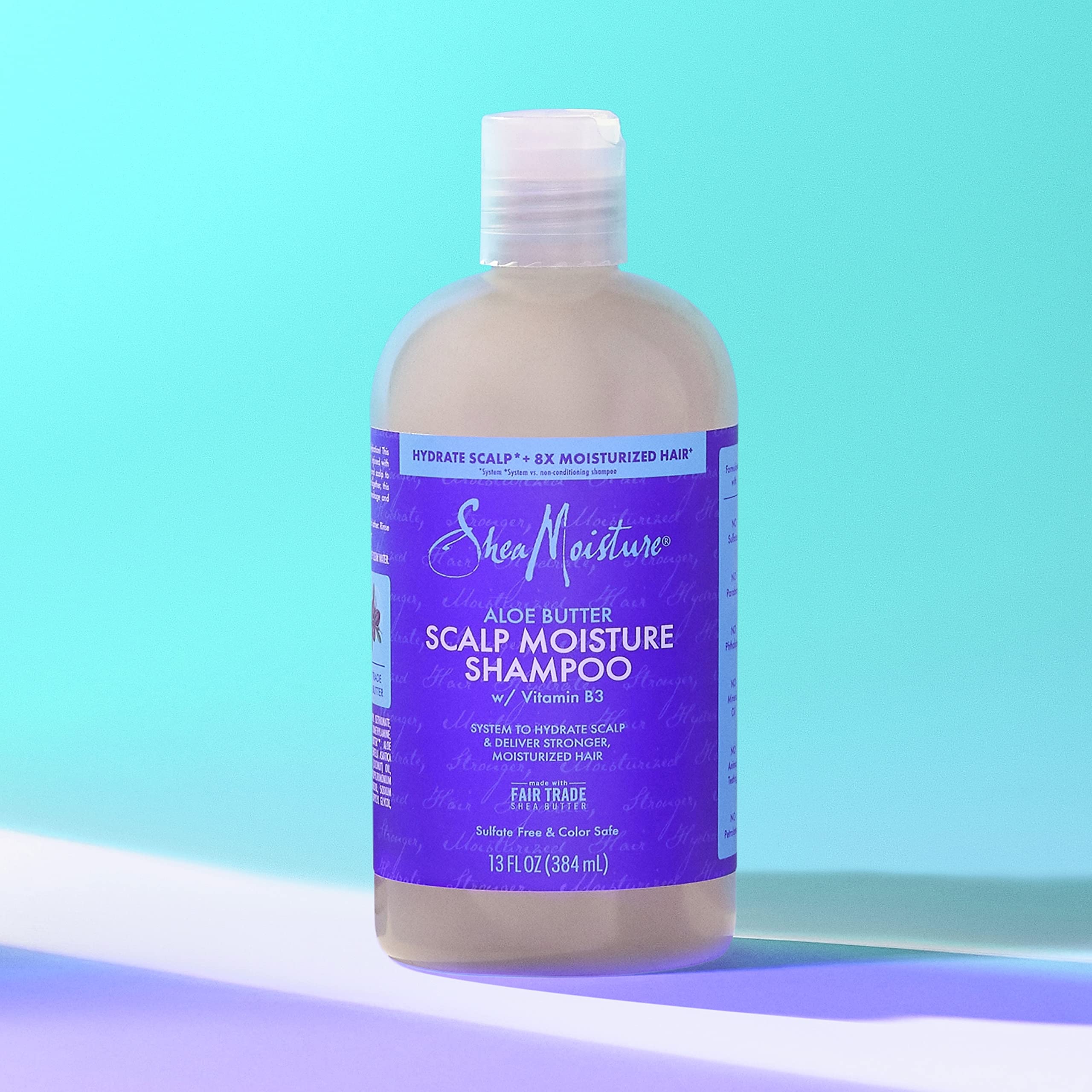 SheaMoisture Shampoo hidratación cabello: cabello más suave y manejable tras lavado.