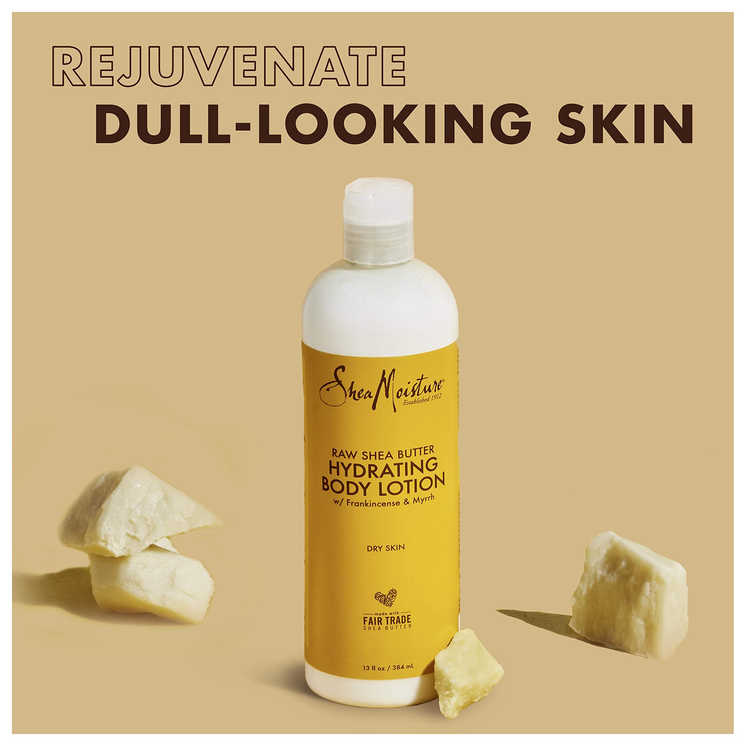 SheaMoisture: manteca de karité de comercio justo presente en la crema.