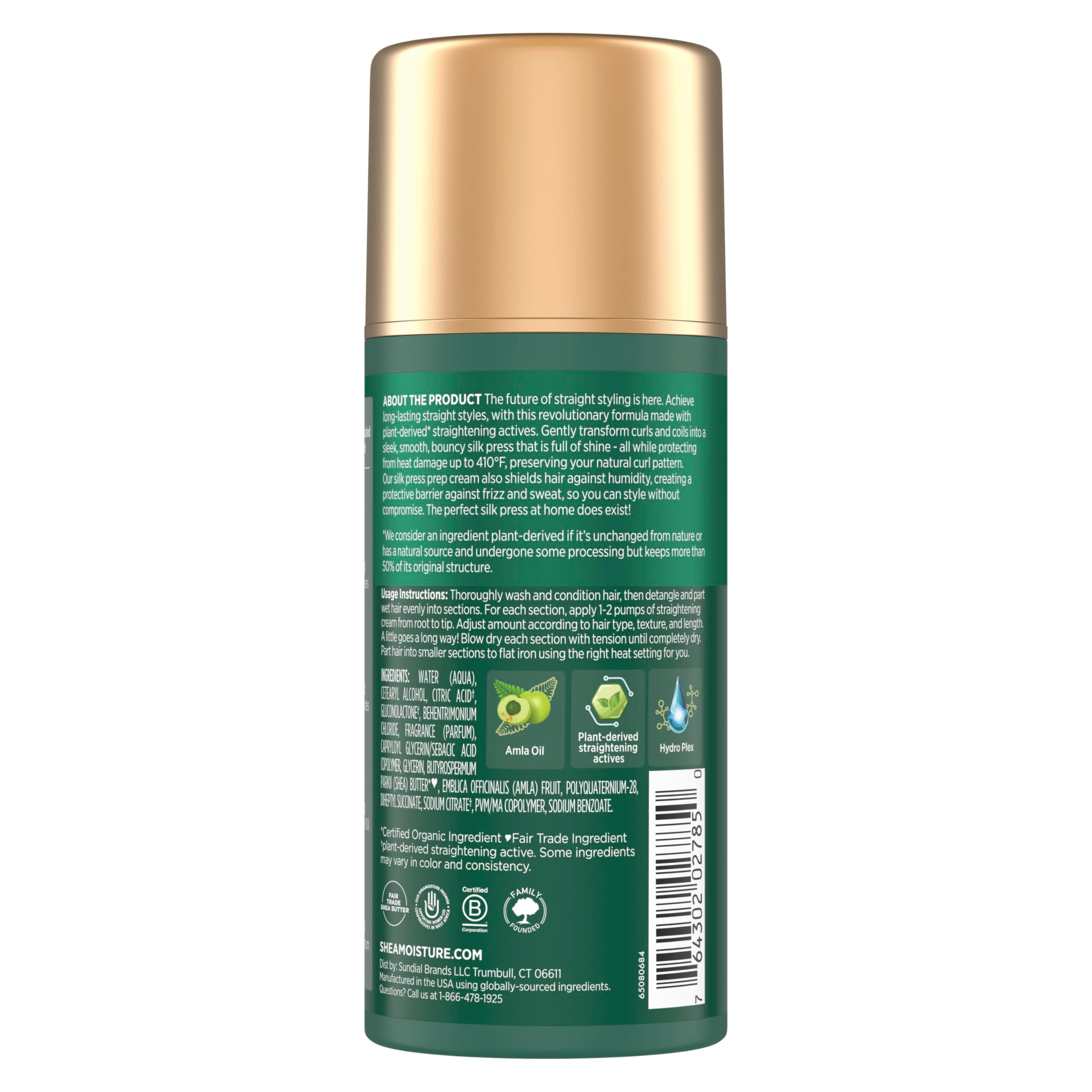 Aplicación manual de la crema para un alisado suave y con control del frizz.