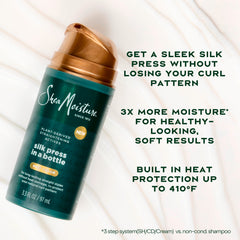 Textura ligera de la crema que protege el cabello durante el peinado.