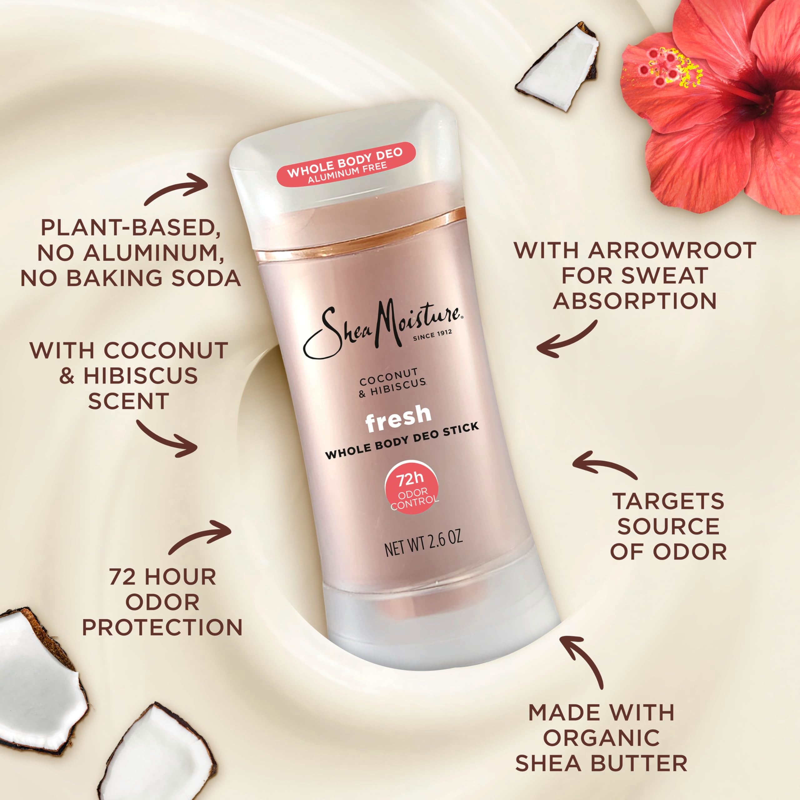 SheaMoisture smooth glide formula reduces friction on skin.