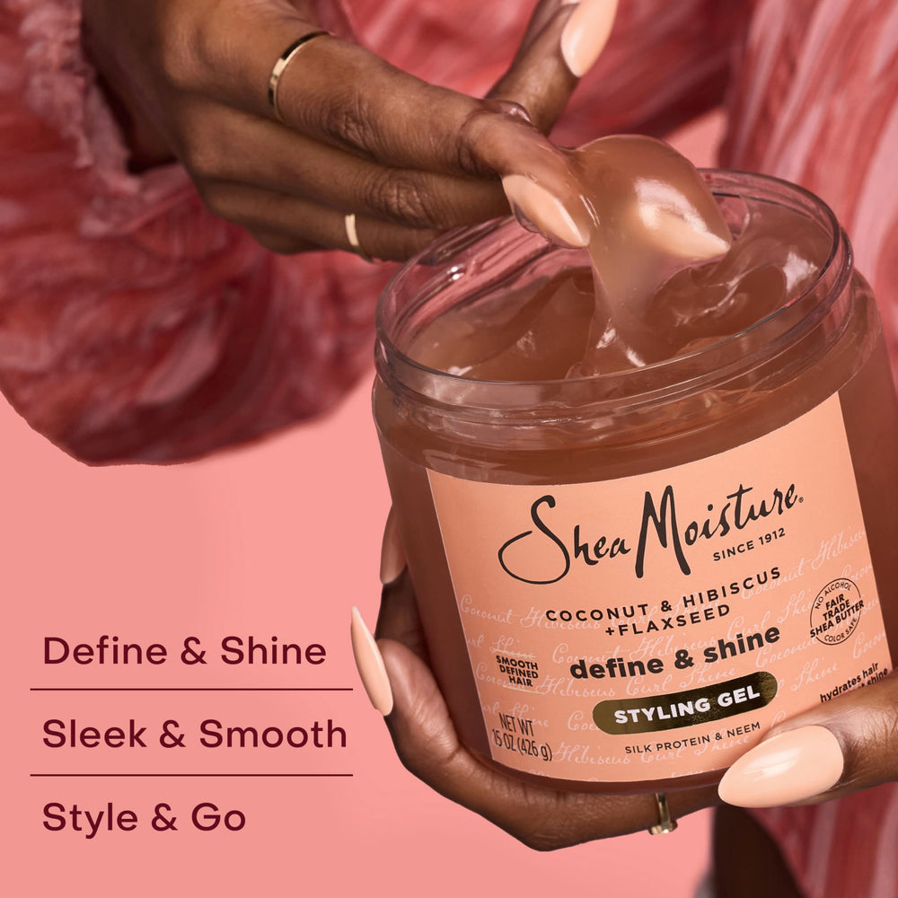SheaMoisture tropical fragrance with pineapple, peach, and coconut energizes styling.