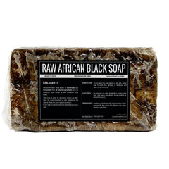 Sheanefit Jabón Negro Africano para rostro, muestra limpieza suave y exfoliación.