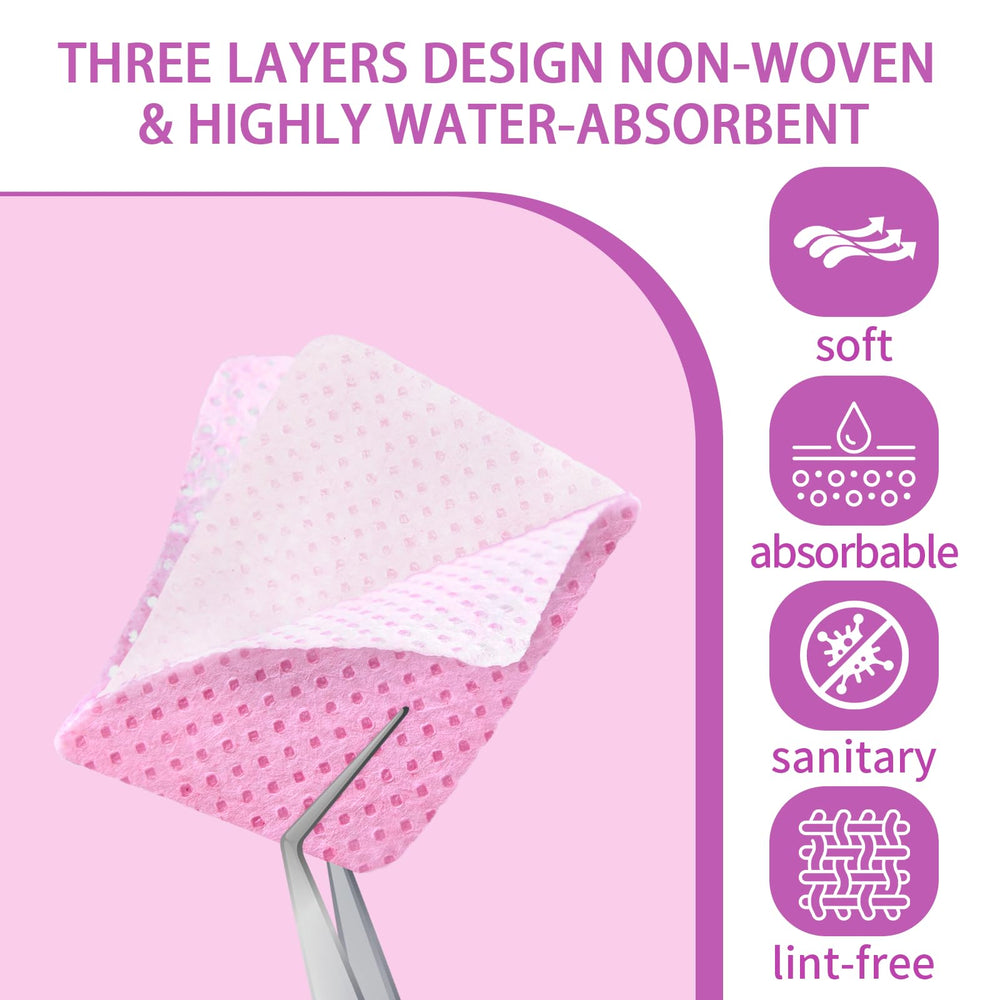 SHEERBLISS: toallitas de 3 capas, suaves y absorbentes para acabado profesional.