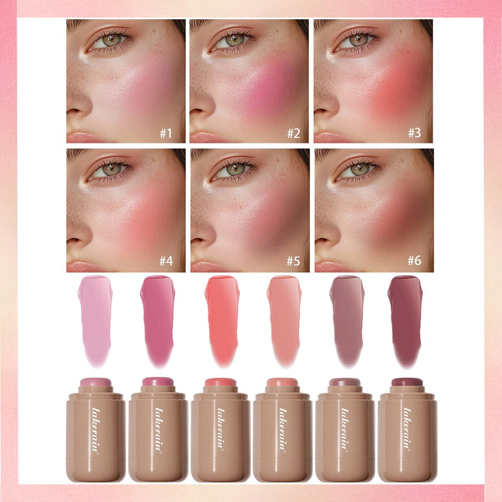 SHEEYOON Cream Blush Stick creamy texture closeup for smooth blending.