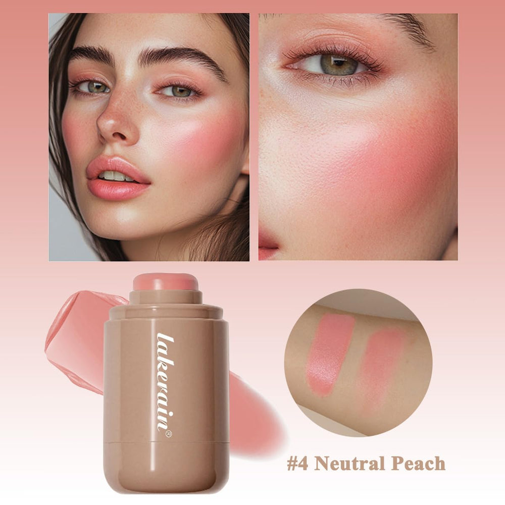 SHEEYOON Cream Blush Stick texture shown for easy fingertip blending