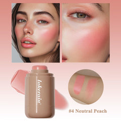 SHEEYOON Cream Blush Stick texture shown for easy fingertip blending