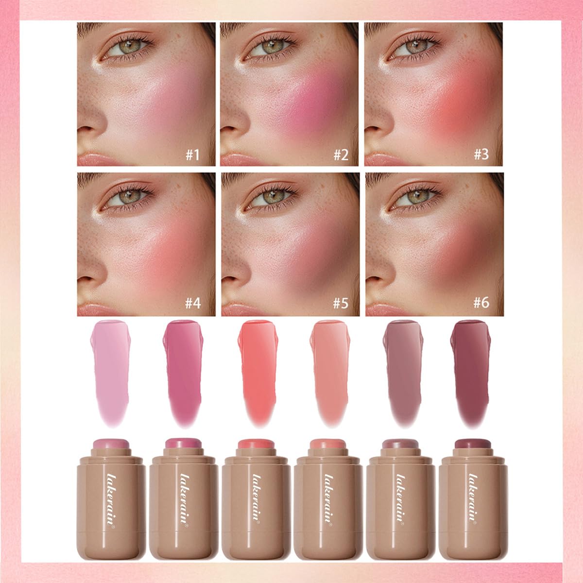 SHEEYOON waterproof long-lasting blush on cheeks for all-day wear