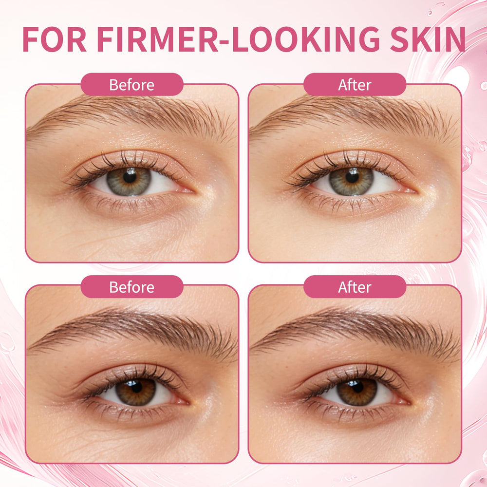 Sheghy PDRN Pink Peptide Eye Serum under-eye area for improved brightness and even tone.