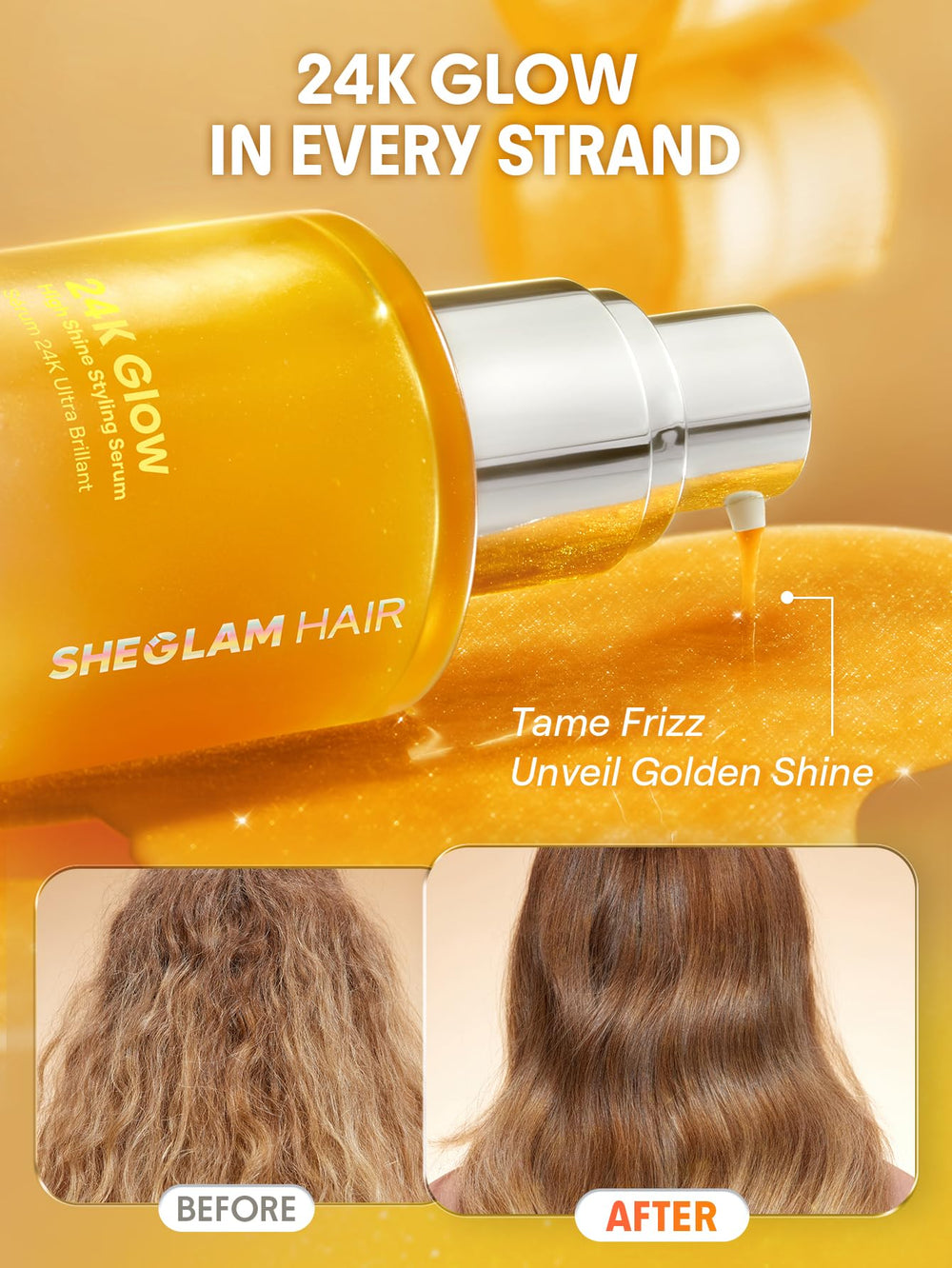 Aceite ligero que no deja grasa en SHEGLAM 24K Glow.