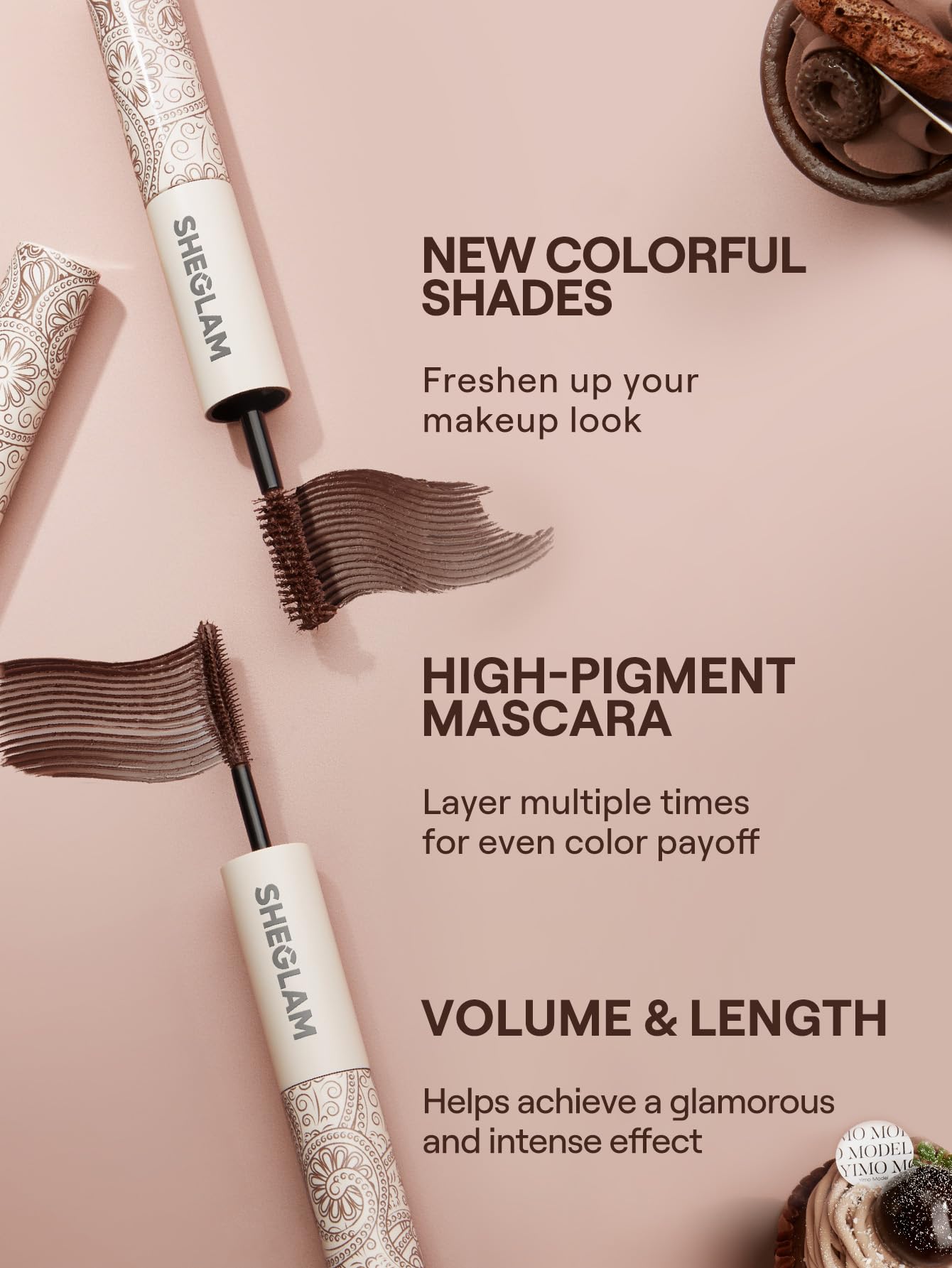 SHEGLAM All-In-One mascara packaging and precise tube design