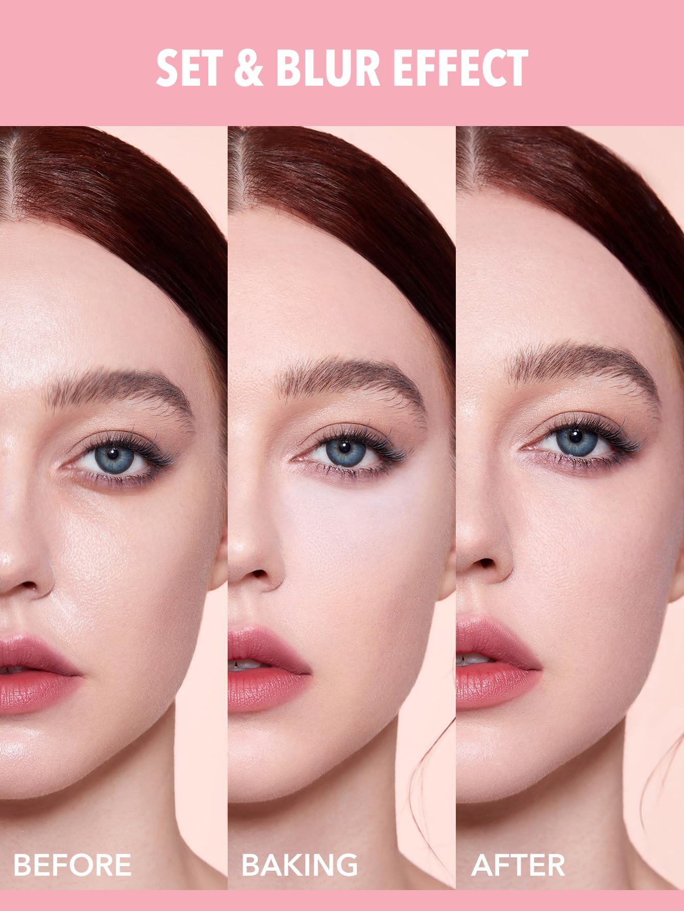 SHEGLAM aplicación en ojos con polvo que desvanecen líneas finas.