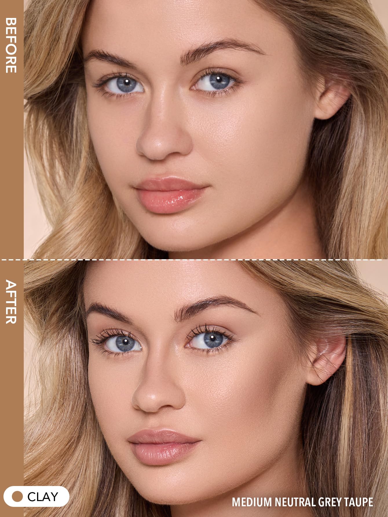 SHEGLAM aplicador dual: esponja para difuminar y punta para definición.