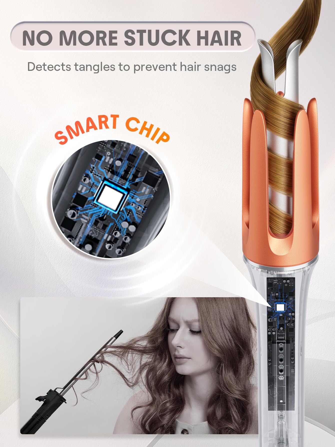 Sheglam curling iron three heat settings for all hair types