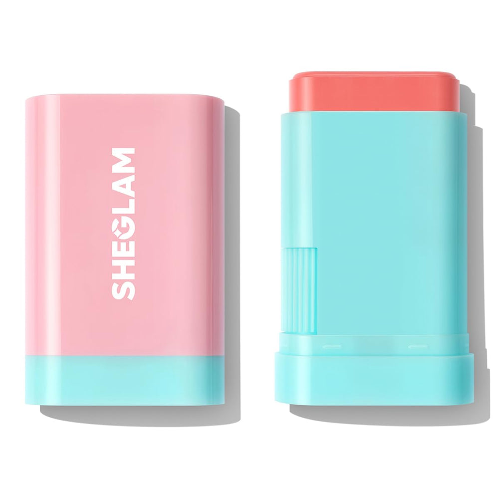 SHEGLAM barra rubor luminoso para mejillas y labios, acabado radiante y fácil de difuminar.