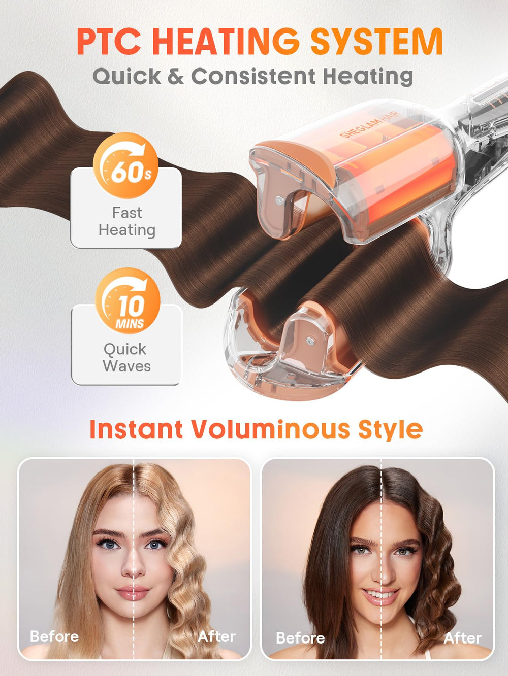 SHEGLAM Beach Babe Waver Gloss Pro coating adds smooth shine.