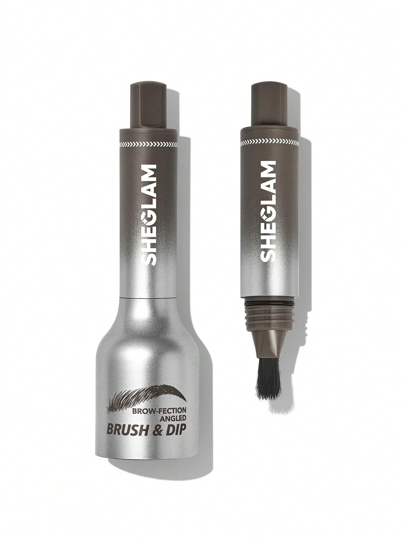 SHEGLAM Brow-Fection angled brush close-up for precise brow definition.