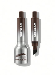 SHEGLAM Brow-Fection angled brush closeup for precise hair-like brow filling.