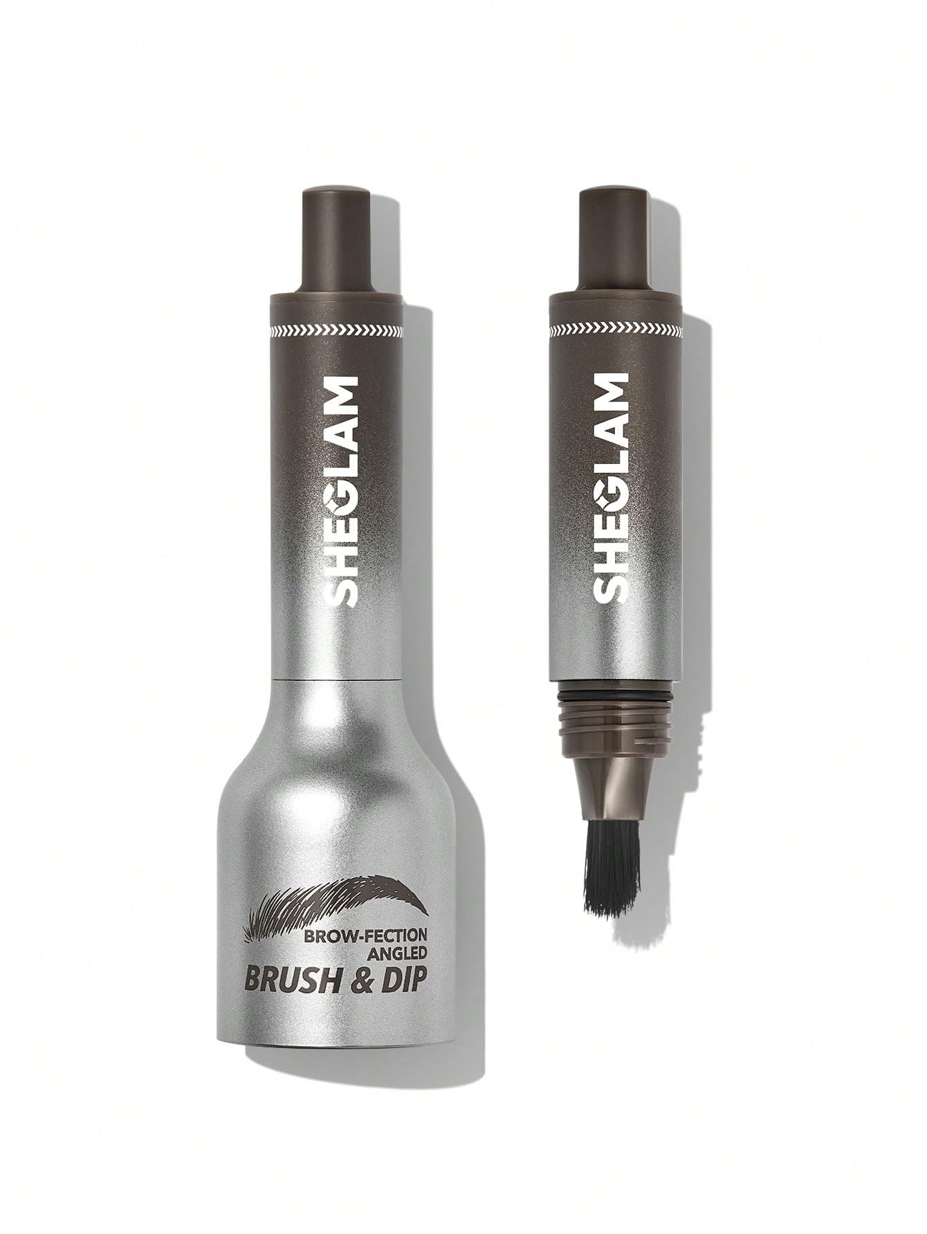 SHEGLAM Brow-Fection angled brush for precise brow filling.