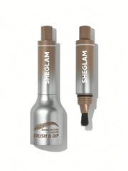SHEGLAM Brow-Fection angled-square brush for quick, natural brow filling.