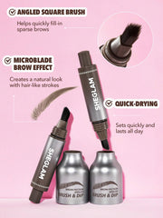 SHEGLAM Brow-Fection dip upgraded microblading pen for natural strokes.