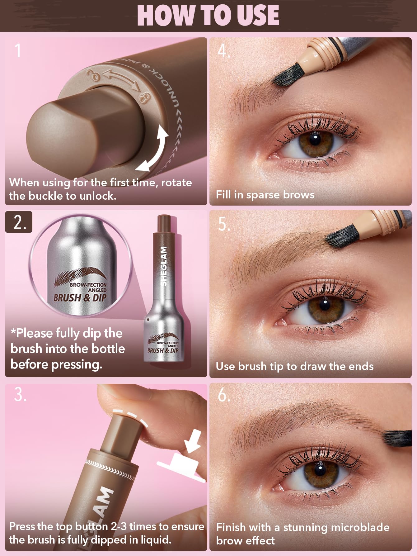 SHEGLAM Brow-Fection cruelty-free packaging reflects ethical beauty choices.