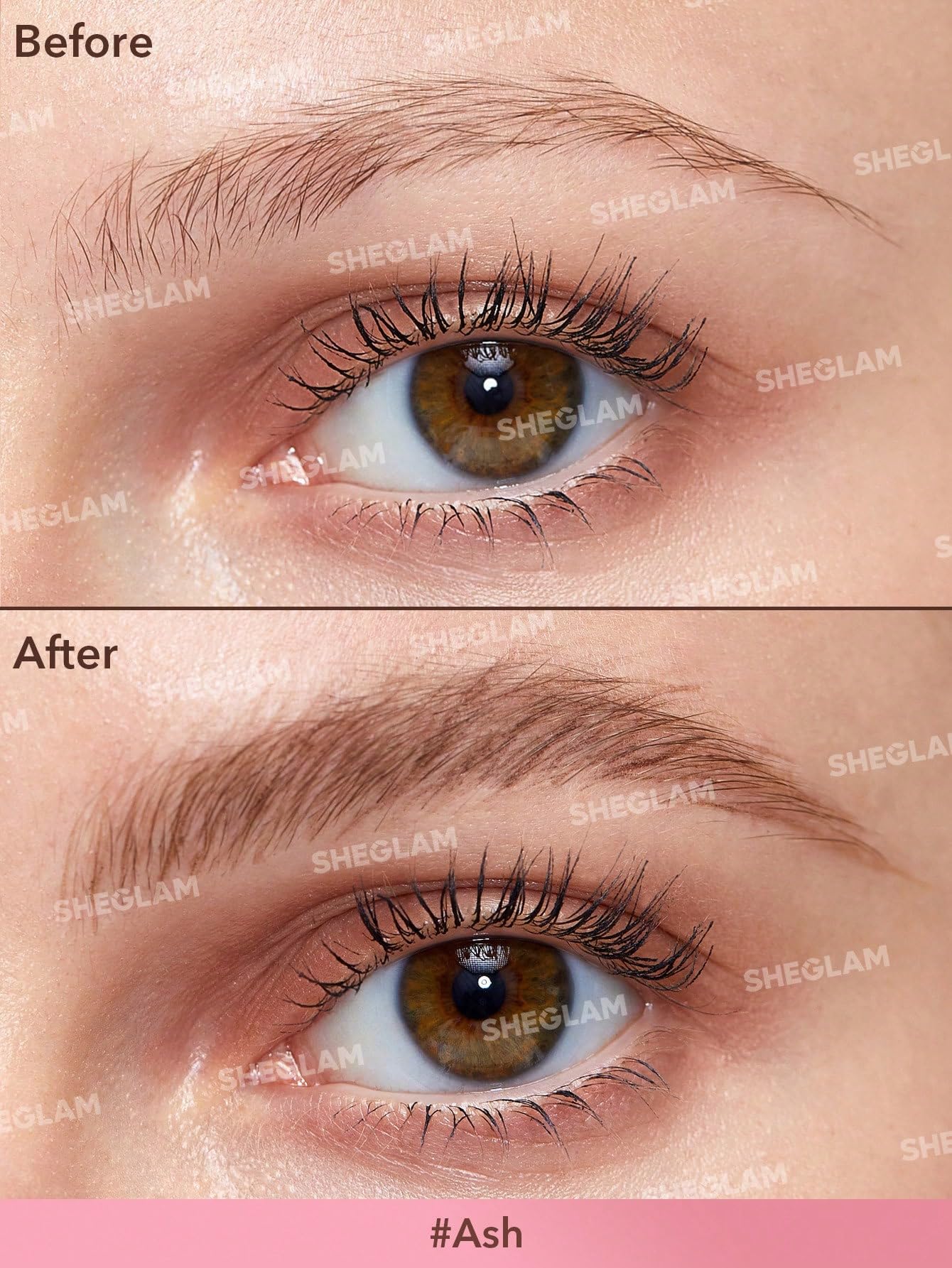 SHEGLAM Brow-Fection microblade brow effect creates hair-like strokes.