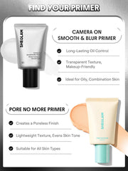 SHEGLAM Camera On Smooth Blur Primer texture swatch on skin