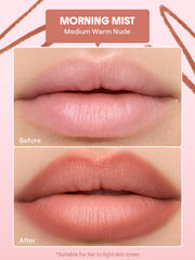 SHEGLAM Cloudline Blur Lip Liner Morning Mist tip close-up demonstrates defined edges.