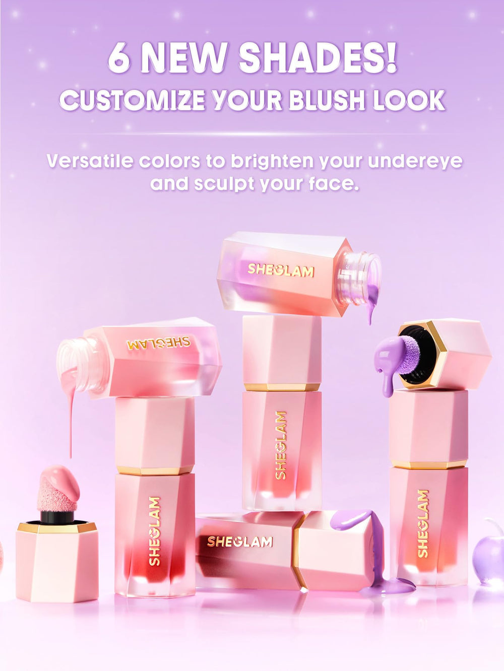 SHEGLAM Color Bloom waterproof wear stays put through daily activities.
