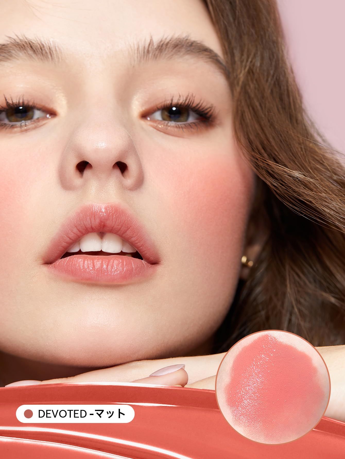 SHEGLAM Color Bloom Devoted cheek swatch shows natural, buildable flush