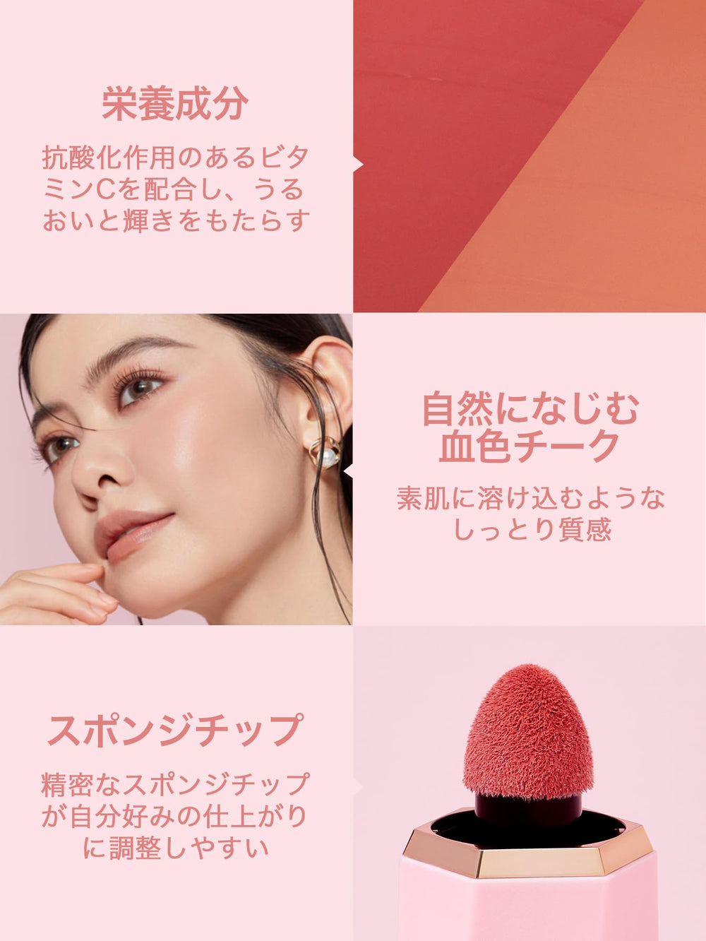 SHEGLAM Color Bloom Devoted swatch on skin demonstrates seamless blend
