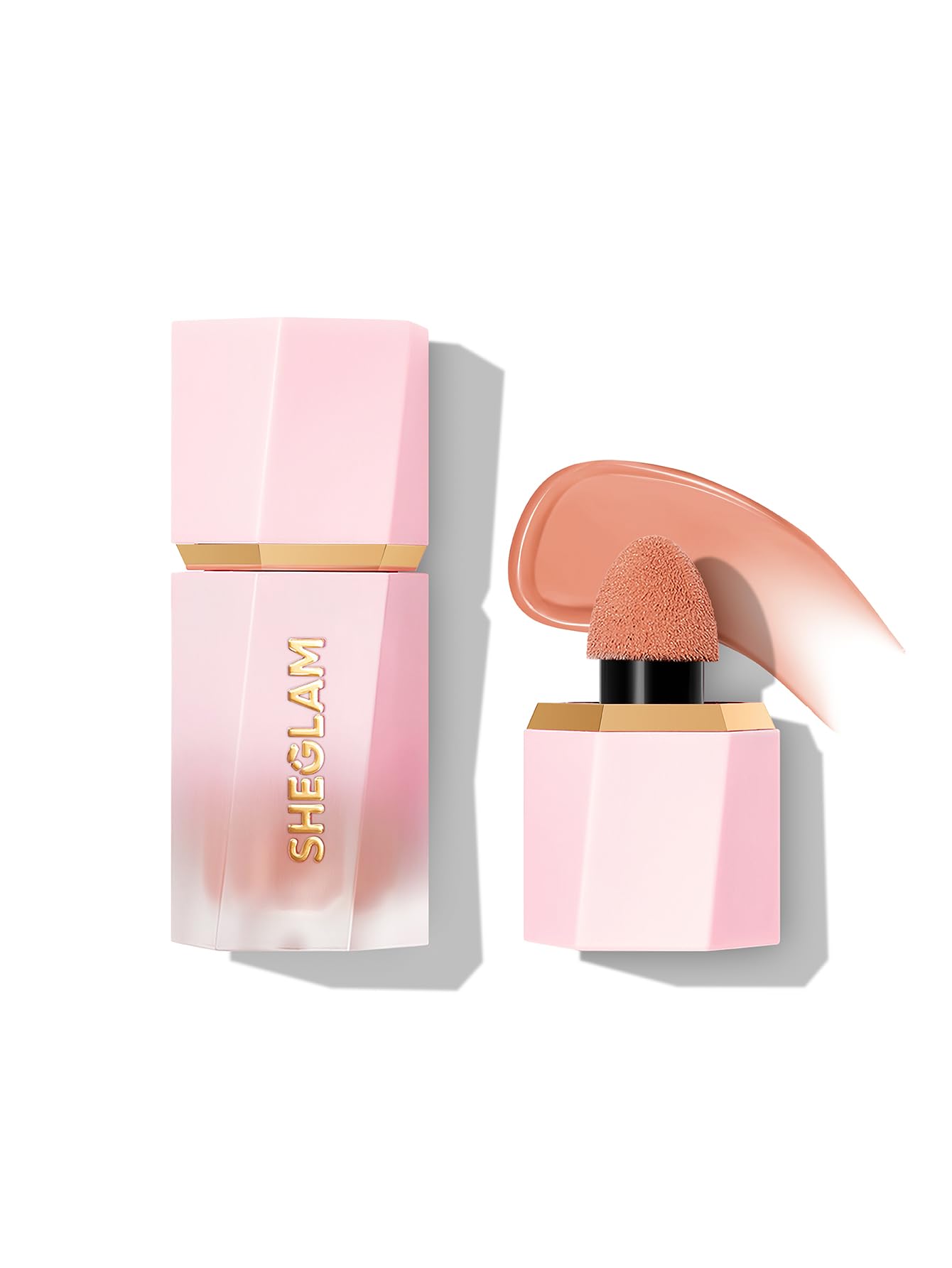 SHEGLAM Color Bloom Liquid Blush Hush Hush bottle shot with hydrating formula for comfortable wear