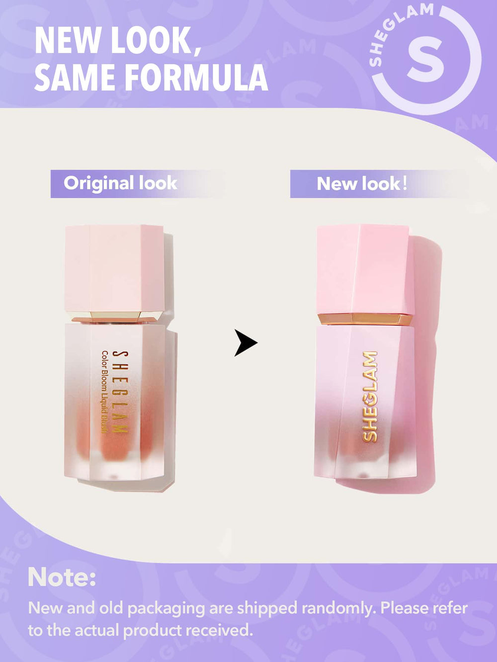 Finish shot showing matte flush with SHEGLAM Color Bloom