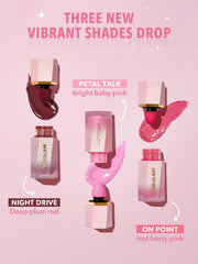 SHEGLAM Color Bloom Liquid Blush Night Drive built-in applicator in action for precise application
