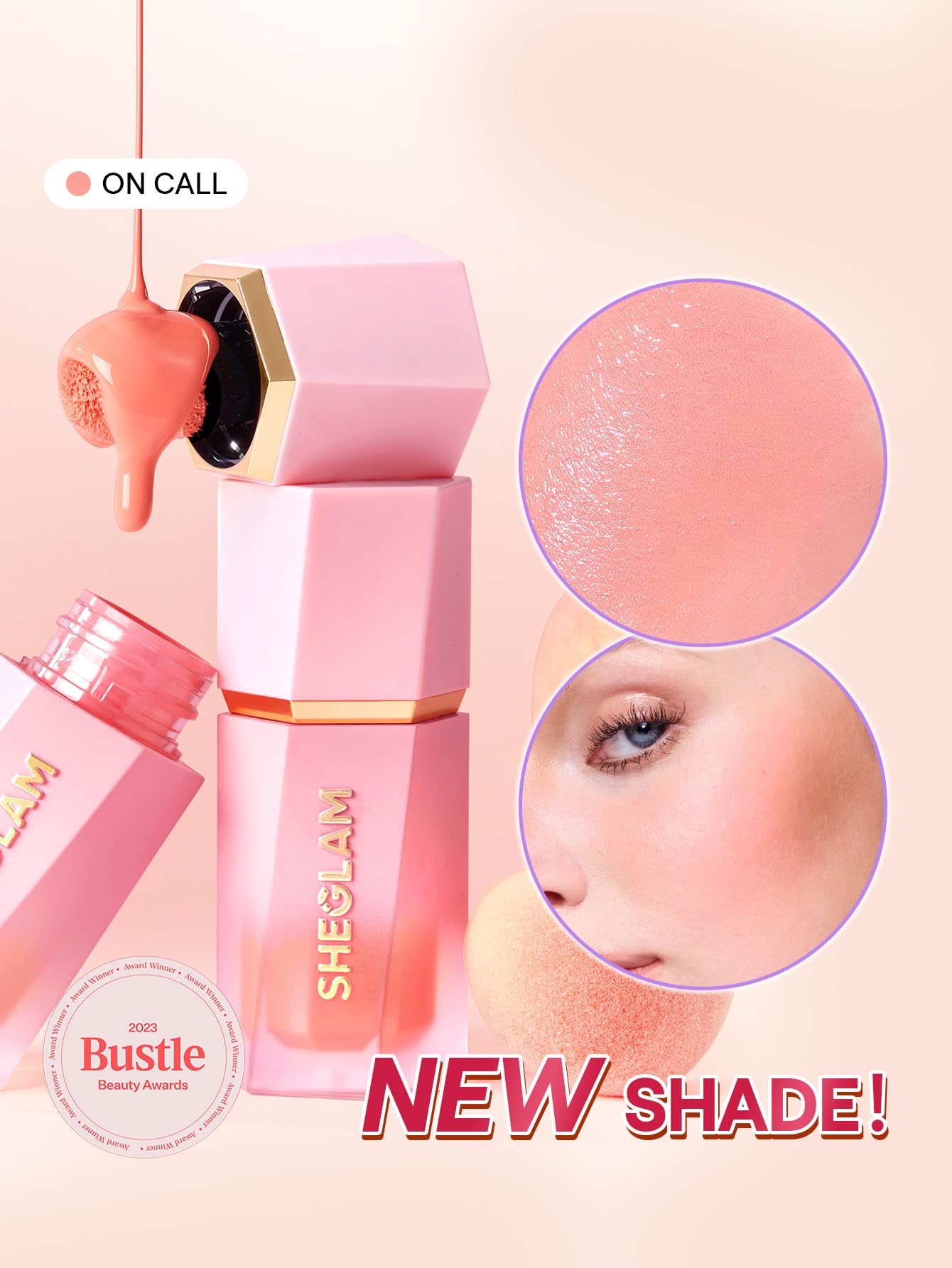 SHEGLAM Color Bloom Liquid Blush-On waterproof formula stays put through activities