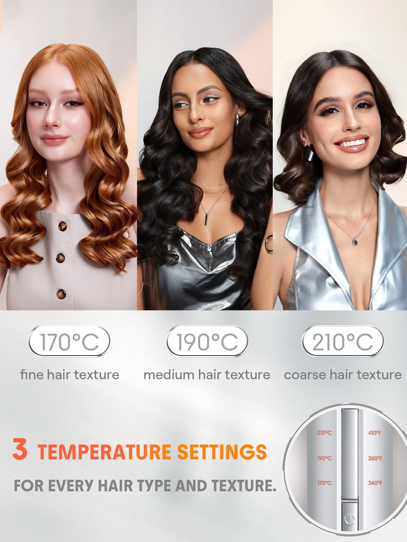 SHEGLAM automatic curling iron gold 1 inch in use demonstrates easy rotation