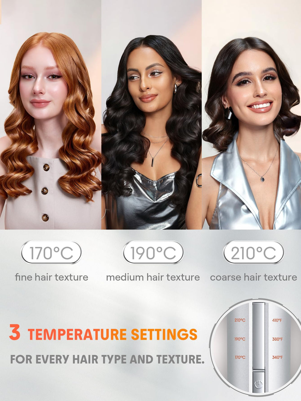 SHEGLAM automatic curling iron gold 1 inch in use demonstrates easy rotation