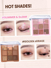 SHEGLAM Eyeshadow Palette delicate neutrals swatches for natural everyday makeup