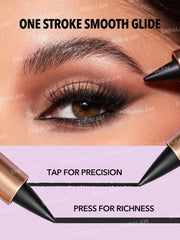 SHEGLAM Ez Glide Ultra-Fine Tip Eyeliner creates clean smoky eye in a single stroke.